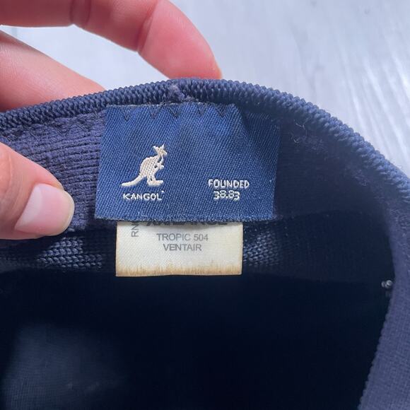 Kangol Hat Cap Fitted Mens XXL Navy Tropic 504 Ventair Ivy Flat Mesh Driving - Picture 7 of 9